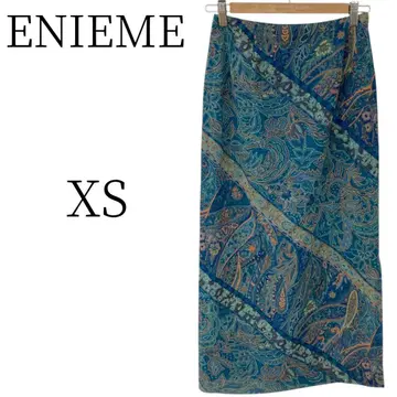 ENIEME 페이즐리 무늬 롱 스커트 XS