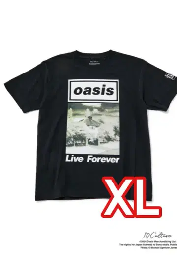 oasis 오아시스 30주년 기념 티셔츠 블랙