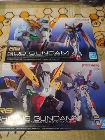 RG 갓 건담 & RG 샤이닝 건담