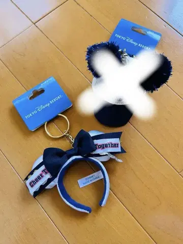 디즈니 머리띠 캡 키체인 치어 미니