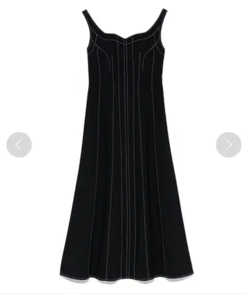 SNIDEL 스티치 코르셋 라이크 잔스카 블랙 size1