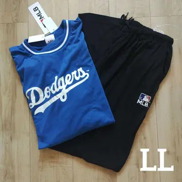 MLB 다저스 롱 T 맨투맨 팬츠 상하의 셋업 얇은 소재 LL