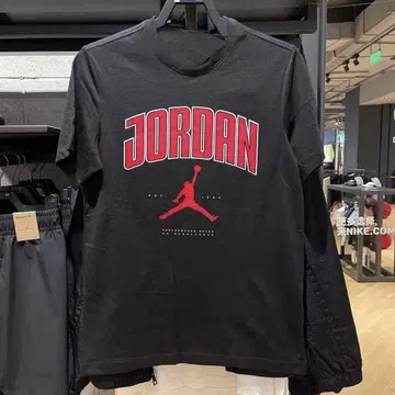 JORDAN 긴팔 티셔츠 블랙