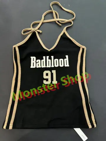 Badblood 탱크탑 91 블랙/베이지