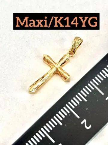 [ 중고 ] 하와이안 주얼리 Maxi/14K YG/크로스 펜던트