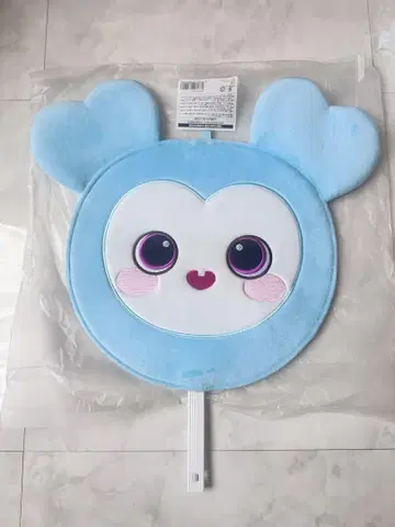 HAYEON 캐릭터 부채 스카이블루