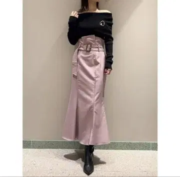 SNIDEL 벨티드 머메이드 스커트