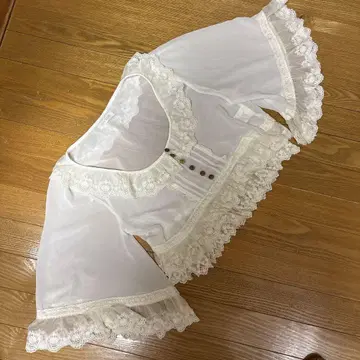 리즈리사 계열 화이트 레이스 가디건
