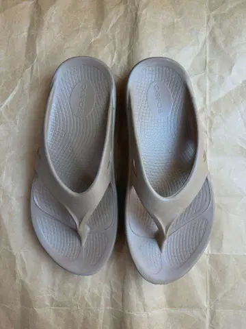 OOFOS 그레이 플립플랍 EU40(26cm)
