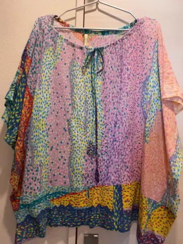 TSUMORI CHISATO 이집트 반팔 블라우스