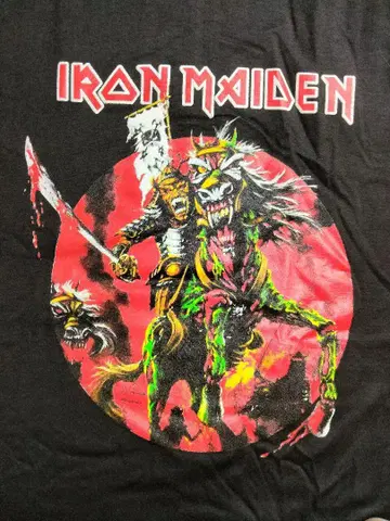 IRON MAIDEN 그래픽 티셔츠 블랙