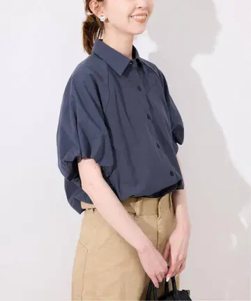 SLOBE IENA 소매 볼륨 블라우스