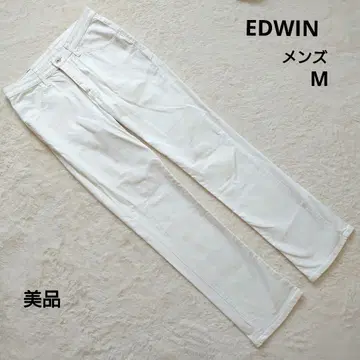 새상품급 EDWIN 에드윈 화이트 데님 스트레이트 남성용 M