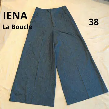 IENA La Boucle 데님 배기 팬츠 블루