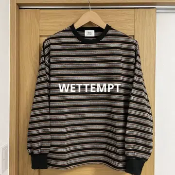 WETTEMPT 크루넥 드로 코드 보더 롱 T M