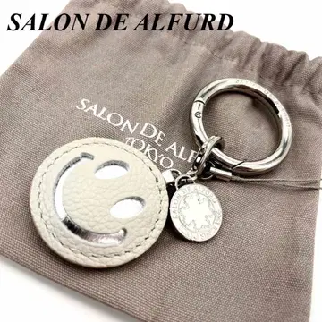 미사용급 SALON DE ALFURD 백 참 키링 가죽