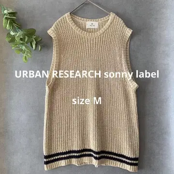 URBAN RESEARCH sonny label 실크 베스트 봄 니트