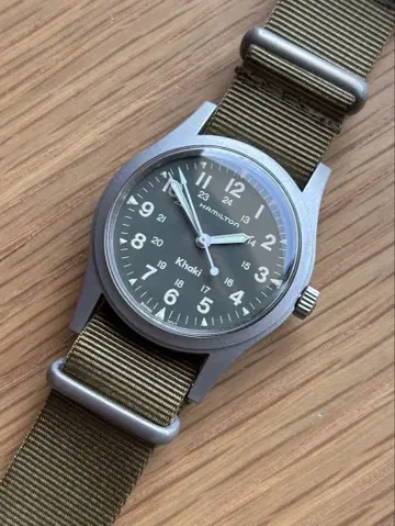 33mm 해밀턴 카키 9415A 수동 와인딩 손목시계