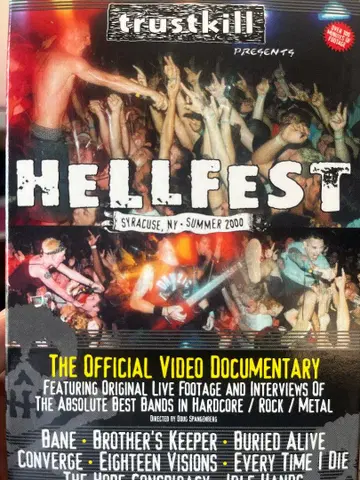 HELLFEST 2000 하드코어 VHS 레어 장소: 뉴욕주