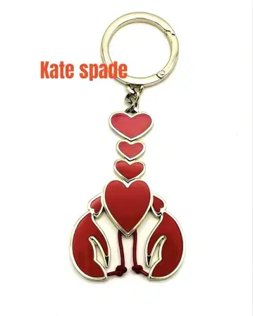 레어 Kate Spade 하트 랍스터 키링 빨간색