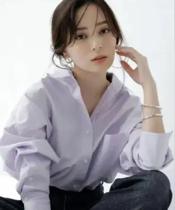 anuans 스탠다드 셔츠 라벤더