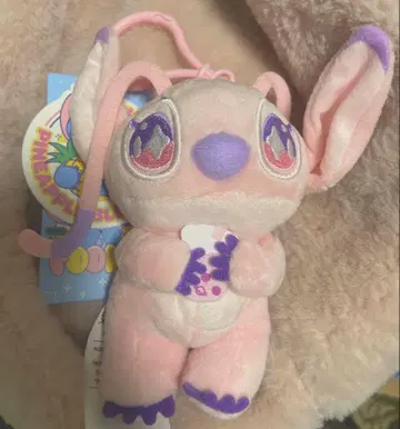 새상품 한국 한정판 스티치 엔젤 봉제 인형 키링 마스코트