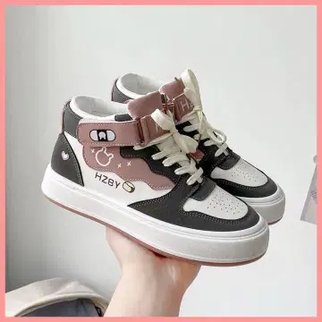 HZBY 하이컷 스니커즈 여성용