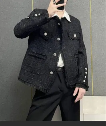 Otte 아이돌 럭셔리 트위드 자켓