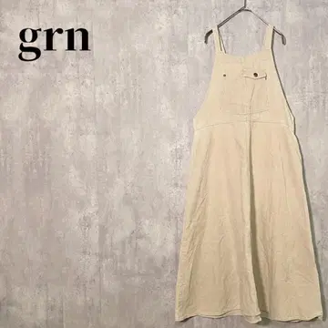 grn GRN 코듀로이 점퍼 스커트 플레어 성숙 캐주얼