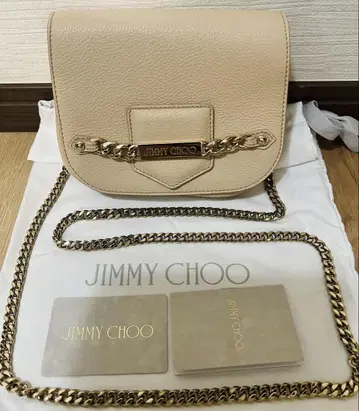 미사용 새상품 JIMMY CHOO 베이지 숄더백