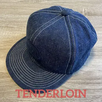 [새상품급] TENDERLOIN 텐더 로인 데님 로고 캡 cap 데님