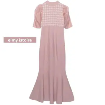 eimy istoire 깅엄 체크 니트 원피스