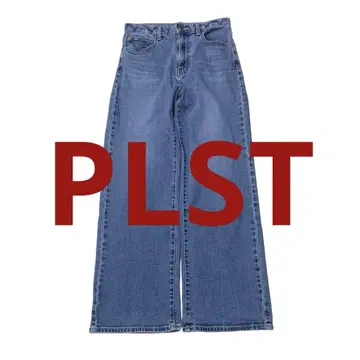 [PLST] 하이 라이즈 와이드 청바지 사이즈 XL 블루