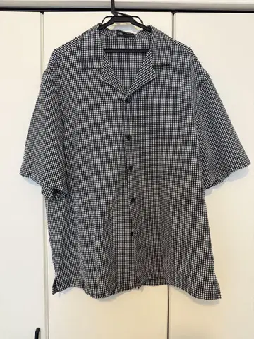 ZARA 체크 무늬 반팔 셔츠 숏 팬츠 세트 업 진베이
