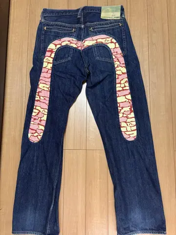 EVISU 청바지 오오구로 이시가키 카모플라쥬 시오타니 브라더스 핑크