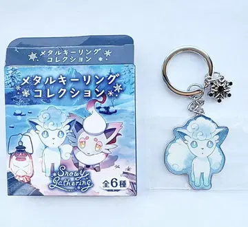 새상품 로콘 메탈 키링 Snowy Gathering 포켓몬