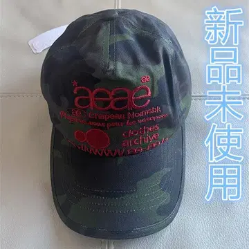 미사용 새상품 aeae 카모 패턴 빨간색 야구 모자