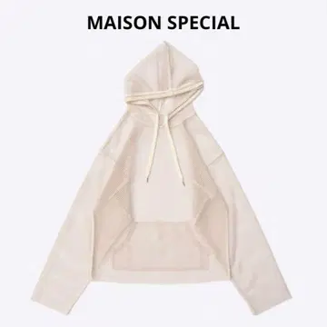 MAISON SPECIAL 다이아 메쉬 후디 메쉬 후드티 상의