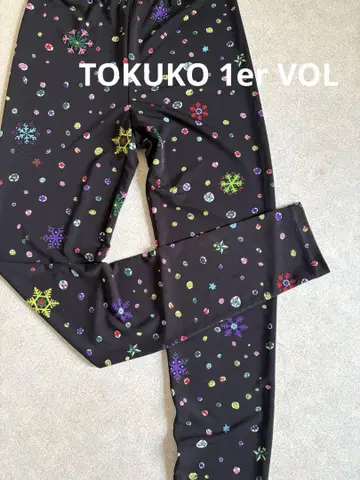 TOKUKO 1erVOL 컬러풀한 무늬의 스트레치 레깅스