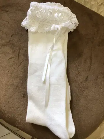 BABY 토션 레이스 하이삭스