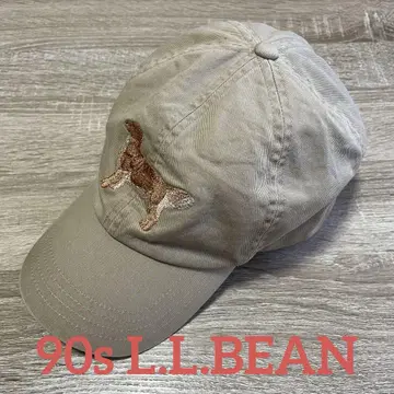 [새상품급] 90년대 L.L.BEAN 레트리버 도그 캡 cap 베이지