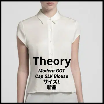 Theory Modern GGT Cap SLV 블라우스 실크 100%