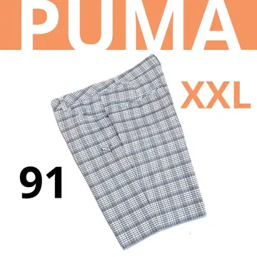 푸마 격자 무늬 스트레치 하프 팬츠 2XL