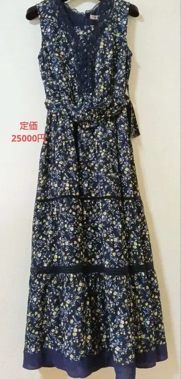 아푸와이저 리셰 티어드 원피스 미니 꽃무늬 네이비 사이즈 1