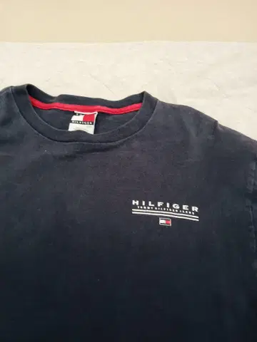 HILFIGER 네이비 긴팔 티셔츠 XL
