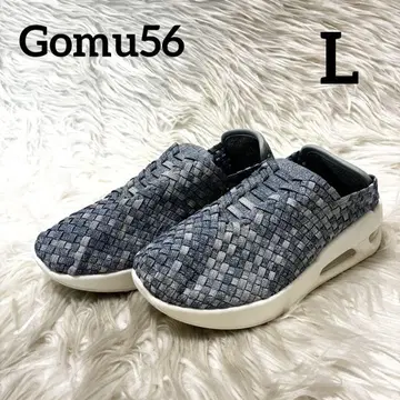 Gomu56 고무 고무 메쉬 스니커즈 슬립온 L 사이즈 파랑 신발