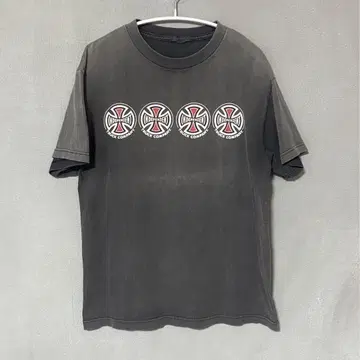 인디펜던트 블랙 오니 페이드 티셔츠 90년대 00년대