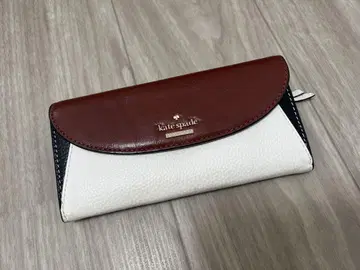 kate spade 장지갑 화이트/레드/블랙