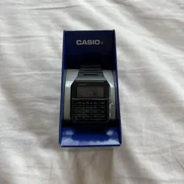 CASIO 데이터 뱅크 디지털 시계 올 블랙