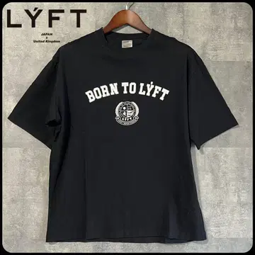 LYFT 칼리지 로고 스타일 BIG T-SHIRT - BLACK M